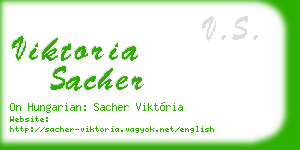 viktoria sacher business card
